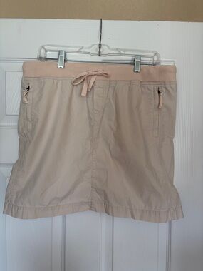 Ann Taylor Loft Cargo Skirt Size Medium Blush Pink Hiking Utility Outdoor H12